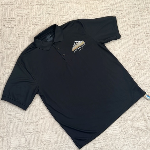 Cabela’s Club Members Only 2012 black polo shirt, new with tags, Size Large - Picture 2 of 16